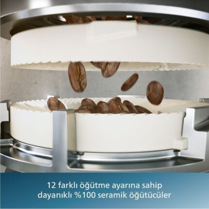 Philips 5500 Serisi Lattego Tam Otomatik Espresso Makinesi - Gri - 20 Soğuk-Sıcak Içecek - Silentbrew +2kg Kahve EP5544 - Görsel 5