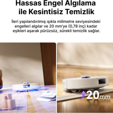 Narwal Freo S Akıllı Robot Süpürge Beyaz,8000PA Emiş Gücü - Görsel 5