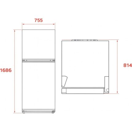 Teka Rtf 54760 Ss 75 cm 535 Lt Inox No Frost Solo Buzdolabı - Görsel 3