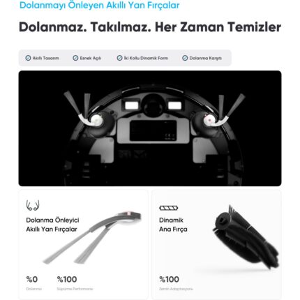 Şımart Katya V Akıllı Robot Süpürge 10000PA Güçlü Emiş Gücü 6400MAH Yüksek Batarya - Görsel 5