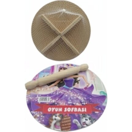 Empressco Renkli 24CM Ahşap Oyun ve Ekmek Tahtası Seti (5047)