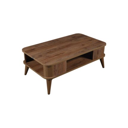 Hey Modüler Mobilya Kumsal Oval Kenar 100* 60 Orta Sehpa Ceviz - Görsel 3