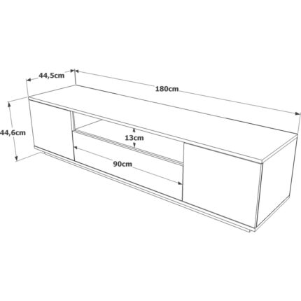 Robin Home Loft Tv Ünitesi Televizyon Sehpası Tv Sehpası Lf7-Aa - Görsel 5