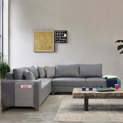 Eymense Loft Köşe Koltuk Takımı Gri - Görsel 2
