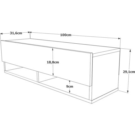 Robin Home Loft Tv Ünitesi Televizyon Sehpası LF13-A - Görsel 5