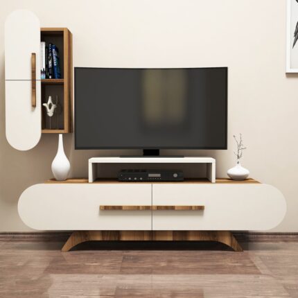 Variant Concept Variant Rose Duvar Raflı Tv Ünitesi Ceviz-Ekru