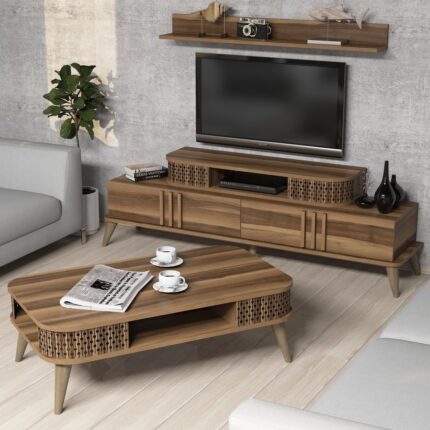 Variant Mobilya Variant Eylül Tv Ünitesi Ve Orta Sehpa Takımı - Ceviz