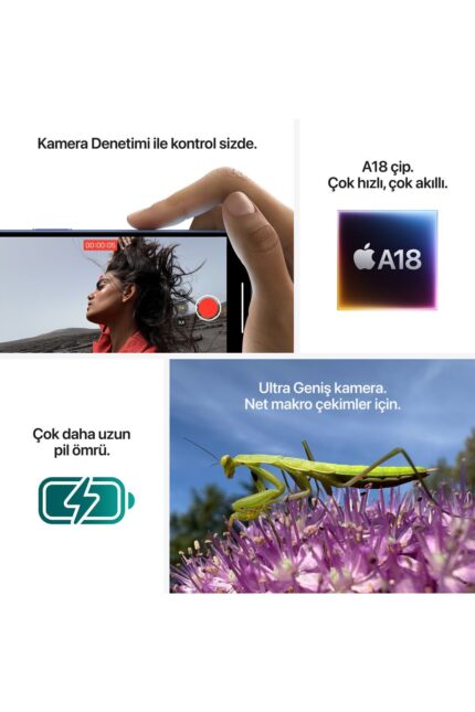 Apple iPhone 16 128GB Beyaz - Görsel 7