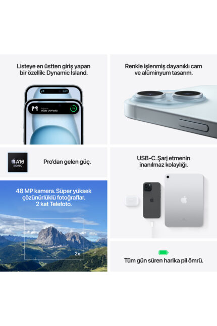 Apple iPhone 15 128 GB - 256 GB - Görsel 8